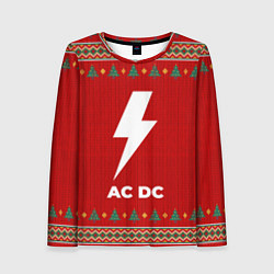 Женский лонгслив AC DC new year