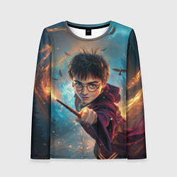 Женский лонгслив Гарри Поттер и вороны