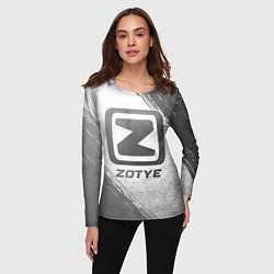 Лонгслив женский Zotye - white gradient, цвет: 3D-принт — фото 2