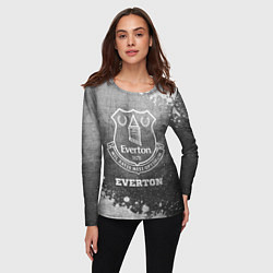 Лонгслив женский Everton - grey gradient, цвет: 3D-принт — фото 2