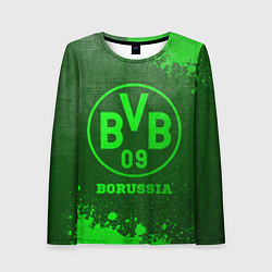 Женский лонгслив Borussia - green gradient