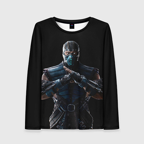 Женский лонгслив Mortal kombat - Sub Zero / 3D-принт – фото 1