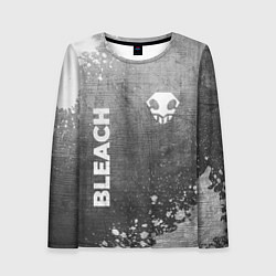 Женский лонгслив Bleach - grey gradient вертикально