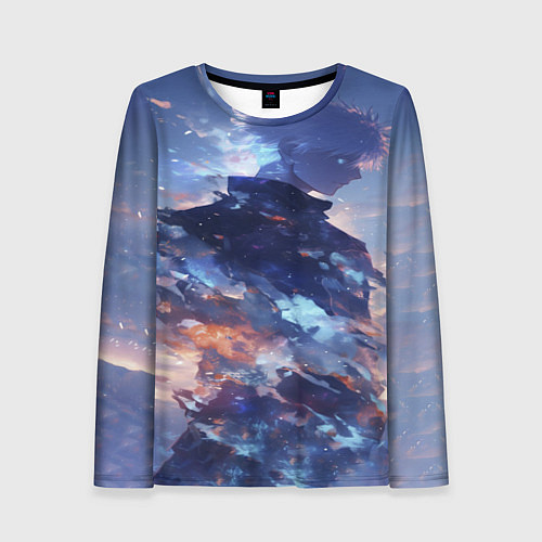 Женский лонгслив Аниме - магическая битва / 3D-принт – фото 1