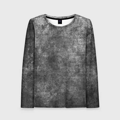 Женский лонгслив Абстракция - gray wall / 3D-принт – фото 1