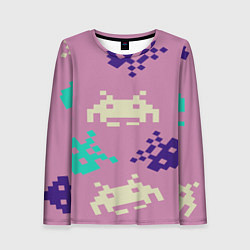 Женский лонгслив Пиксели фильтр