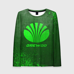 Женский лонгслив Daewoo - green gradient