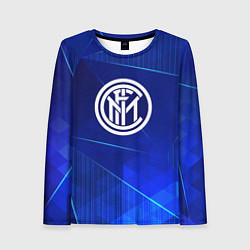 Женский лонгслив Inter blue poly