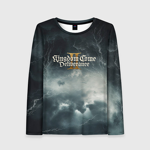 Женский лонгслив Kingdom Come Deliverance 2 мрачный фон / 3D-принт – фото 1