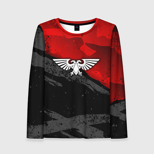 Женский лонгслив Вархаммер - аквила красный / 3D-принт – фото 1