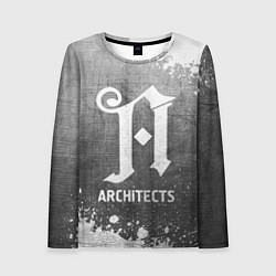 Женский лонгслив Architects - grey gradient