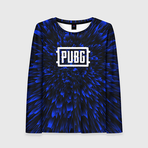 Женский лонгслив PUBG blue energy / 3D-принт – фото 1