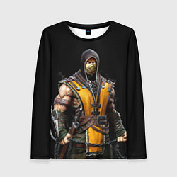 Лонгслив женский Mortal kombat - Scorpion, цвет: 3D-принт