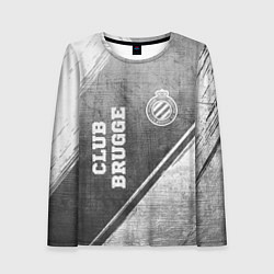 Женский лонгслив Club Brugge - grey gradient вертикально