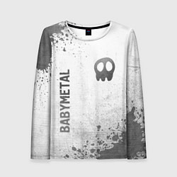 Лонгслив женский Babymetal - white gradient вертикально, цвет: 3D-принт