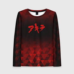 Лонгслив женский Akira red poly, цвет: 3D-принт