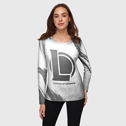 Лонгслив женский League of Legends - white gradient, цвет: 3D-принт — фото 2