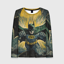 Женский лонгслив Бэтмен с поднятыми кулаками