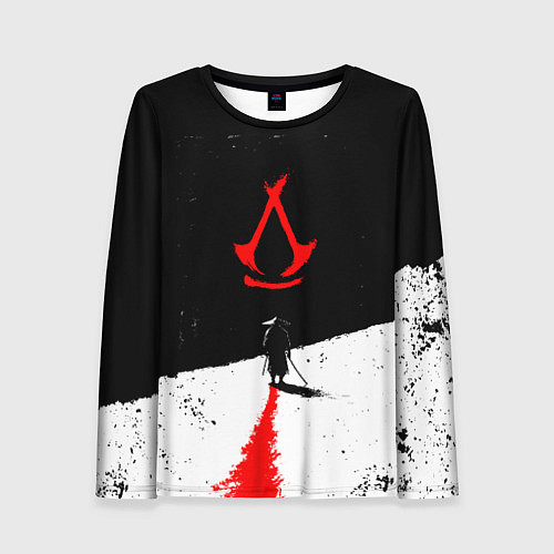 Женский лонгслив Assassins creed shadows - самурай / 3D-принт – фото 1