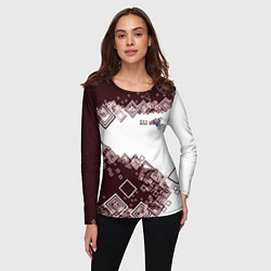 Лонгслив женский Снуоборд, цвет: 3D-принт — фото 2