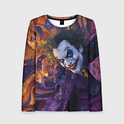 Лонгслив женский Джокер психоделика, цвет: 3D-принт