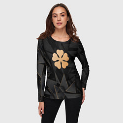 Лонгслив женский Black Clover golden poly, цвет: 3D-принт — фото 2