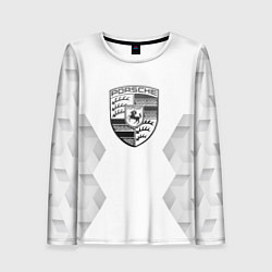 Женский лонгслив Porsche white poly