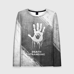 Лонгслив женский Death Stranding - grey gradient, цвет: 3D-принт