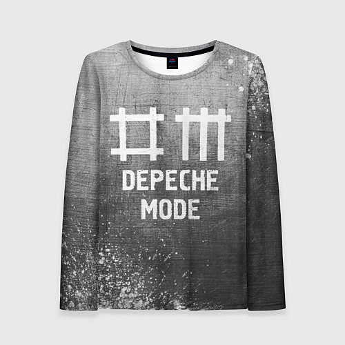 Женский лонгслив Depeche Mode - grey gradient / 3D-принт – фото 1