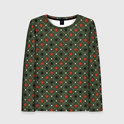 Женский лонгслив Звёздный хаки