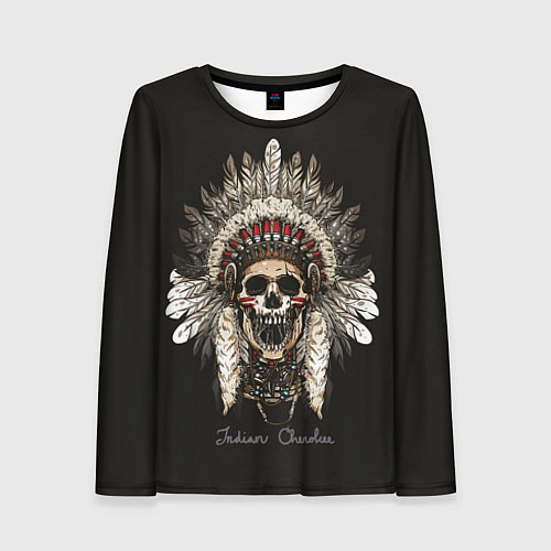 Женский лонгслив Cherokee Indian / 3D-принт – фото 1