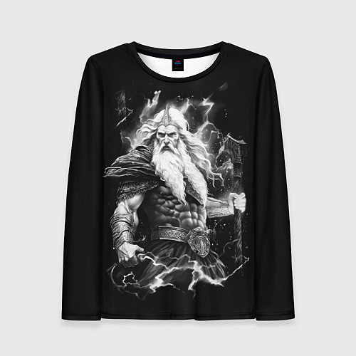 Женский лонгслив Перун бог громовержец / 3D-принт – фото 1