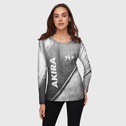 Лонгслив женский Akira - grey gradient вертикально, цвет: 3D-принт — фото 2
