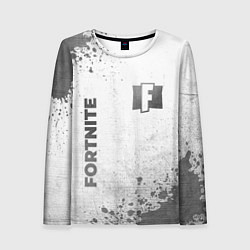 Лонгслив женский Fortnite - white gradient вертикально, цвет: 3D-принт
