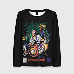Женский лонгслив Earth worm Jim - super retro gaming