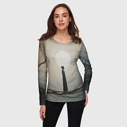 Лонгслив женский Минималистичный сюрреализм, цвет: 3D-принт — фото 2