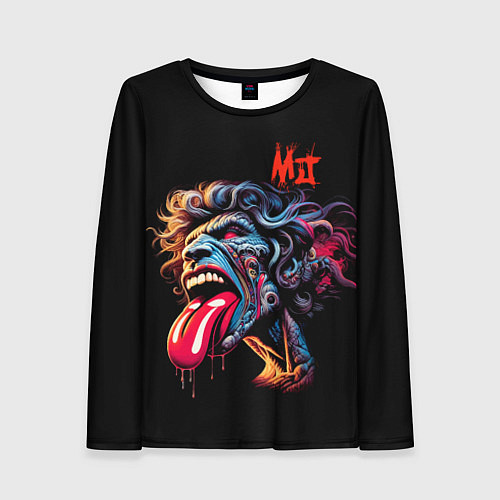 Женский лонгслив Mick Jagger - Rolling Stones / 3D-принт – фото 1