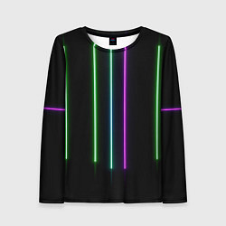 Женский лонгслив Neon stripes