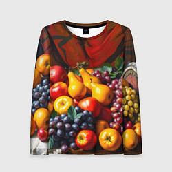 Женский лонгслив Фруктовый натюрморт