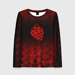 Женский лонгслив Green Day red poly