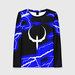 Лонгслив женский Quake молнии шторм, цвет: 3D-принт