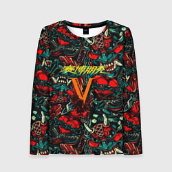 Лонгслив женский God of War битва огня, цвет: 3D-принт