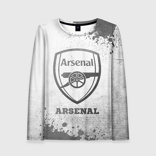 Женский лонгслив Arsenal - white gradient / 3D-принт – фото 1