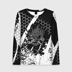 Лонгслив женский Samurai соты краски, цвет: 3D-принт