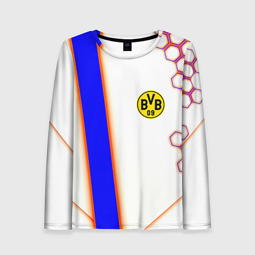 Женский лонгслив Borussia geometry sport / 3D-принт – фото 1