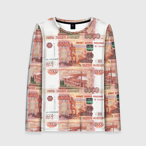 Женский лонгслив 5 000 рублей / 3D-принт – фото 1