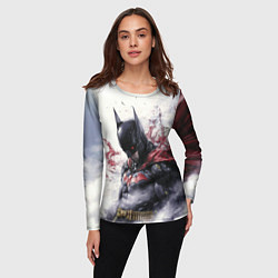 Лонгслив женский Бэтмен в тумане, цвет: 3D-принт — фото 2