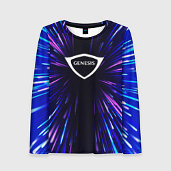 Лонгслив женский Genesis neon energy, цвет: 3D-принт