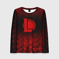 Женский лонгслив League of Legends red poly