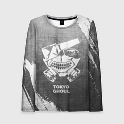 Лонгслив женский Tokyo Ghoul - grey gradient, цвет: 3D-принт